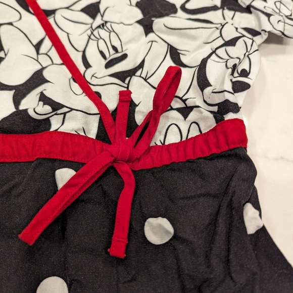 Cherokee Tooniform Women's Disney Minnie Mouse Print Mock Wrap Scrub Top 6625C - Picture 4 of 6